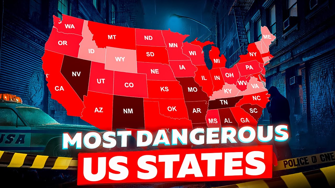 Video thumbnail for Top 15 States Where Crime Rates Will Keep You Up at Night