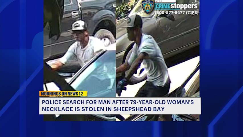 Video thumbnail for Police seek man accused of snatching 79-year-old woman's necklace in Sheepshead Bay