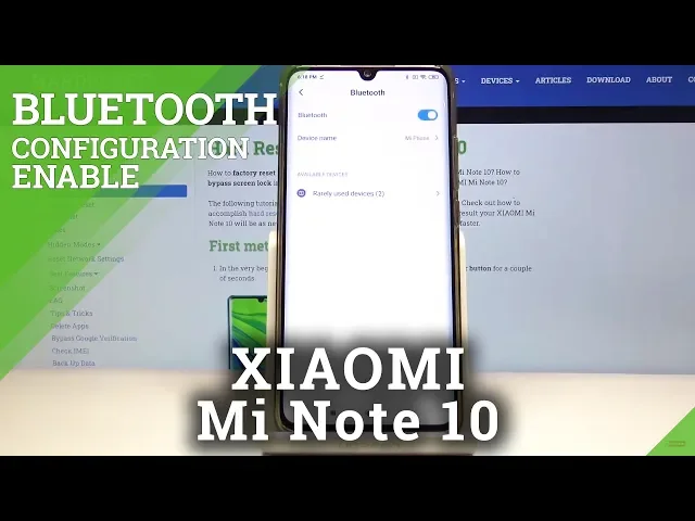 Video thumbnail for How to Connect to Bluetooth XIAOMI Mi Note 10 – Bluetooth Configuration