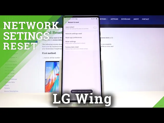 Video thumbnail for How to Reset Network Settings on LG Wing – Restore Network Configuration