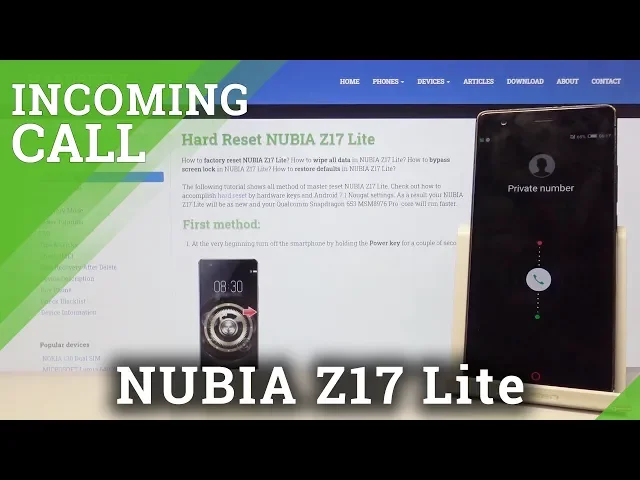 Video thumbnail for NUBIA Z17 Lite Incoming Call – Incoming Call Screen