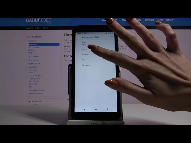 Video thumbnail for Change Lock Method - CAT S62 Pro Screen Lock Option