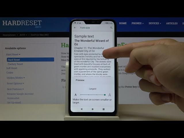 Video thumbnail for Display Options - ASUS ZenFone Max M2 & Font Size