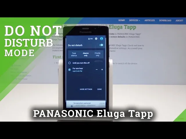 Video thumbnail for How to Activate Do Not Disturb Mode in PANASONIC Eluga Tapp - Silent Mode