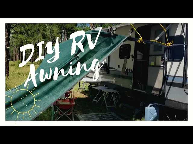 'Video thumbnail for An Easy Way To Double The Amount Of Shade Your RV Awning Provides... Make Your Own RV Awning Room!'