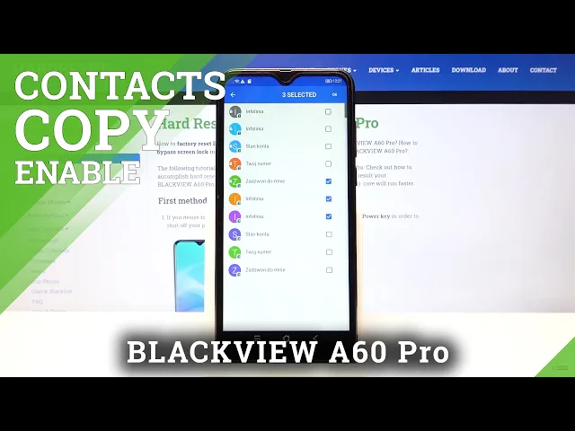 Video thumbnail for How to Copy Contacts from BLACKVIEW A60 Pro - Transfer Contacts