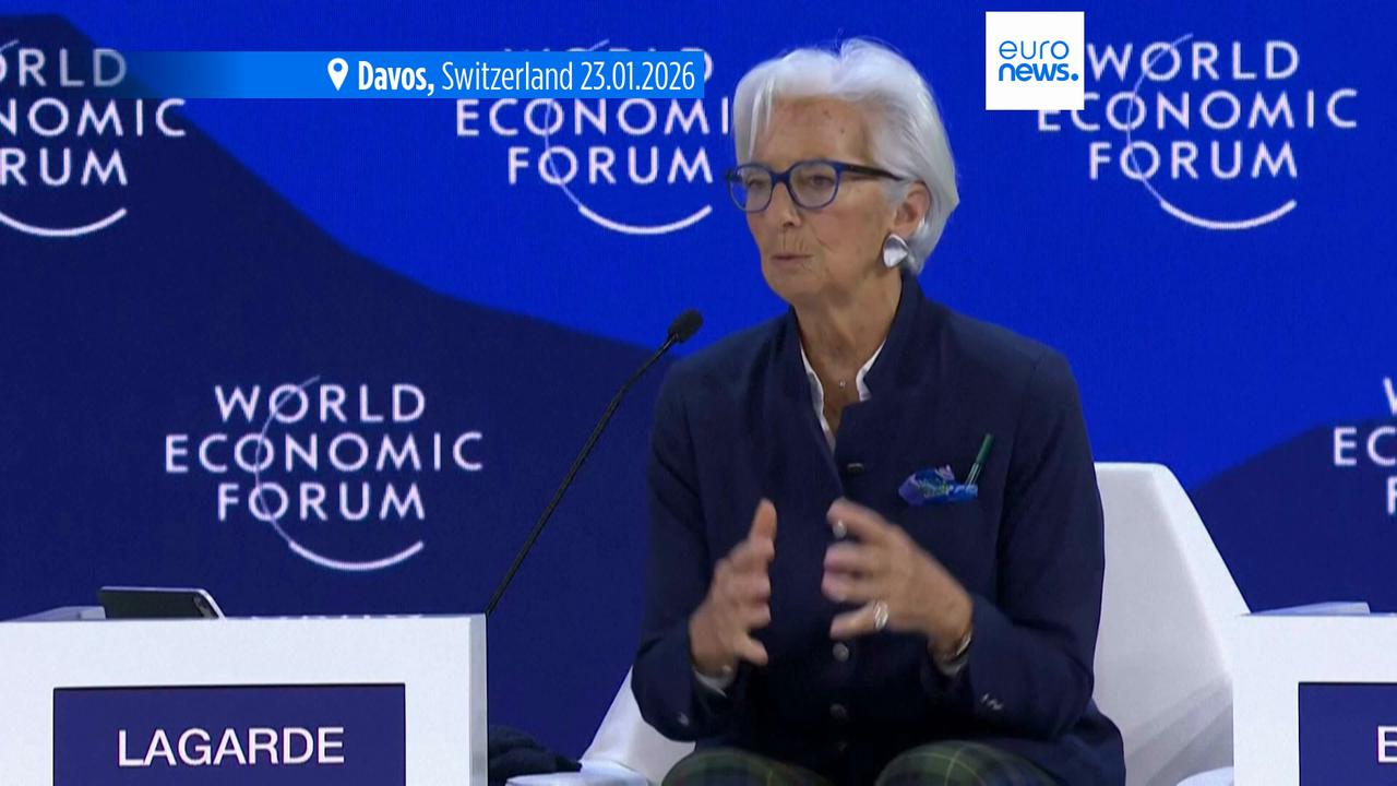 Video thumbnail for Lagarde: Falling inflation still 'doesn't feel real’ for households