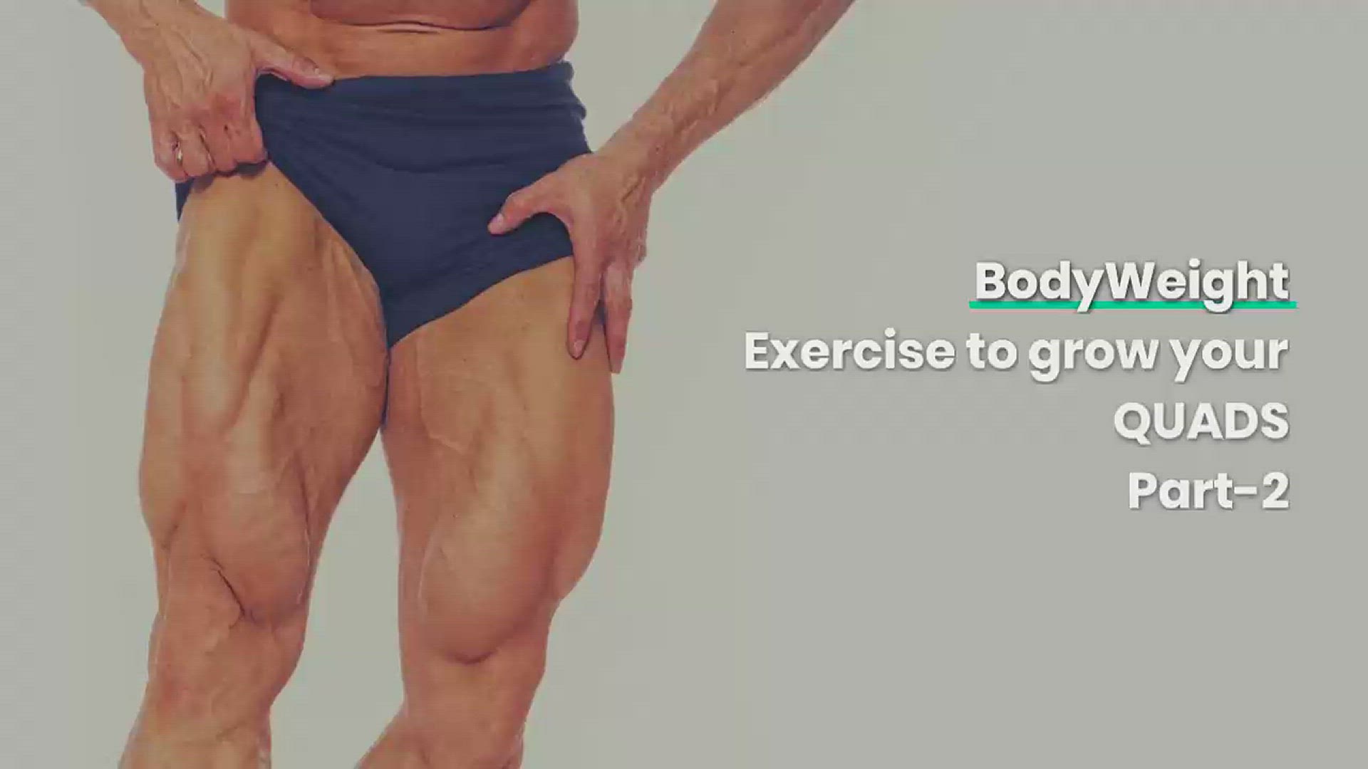 'Video thumbnail for Bodyweight exercises to grow your quads | Part 2'