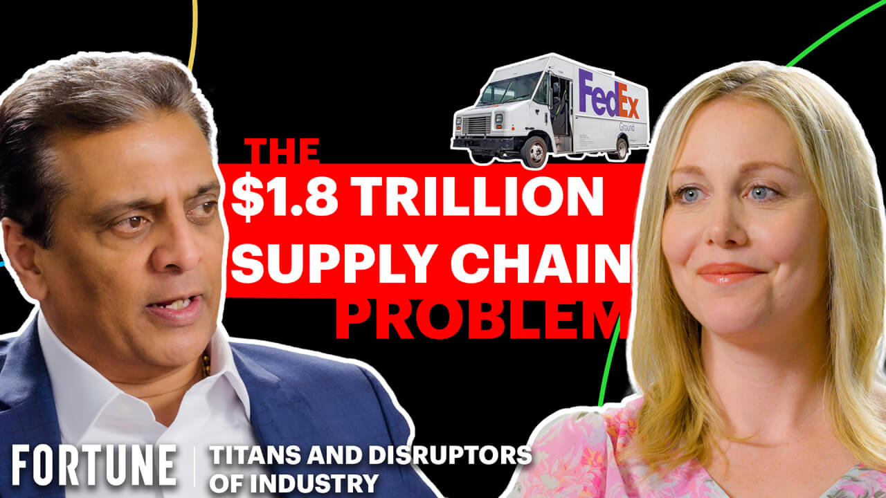 Video thumbnail for FedEx CEO on How AI Can Fix a $1.8 Trillion Global Supply Chain Problem