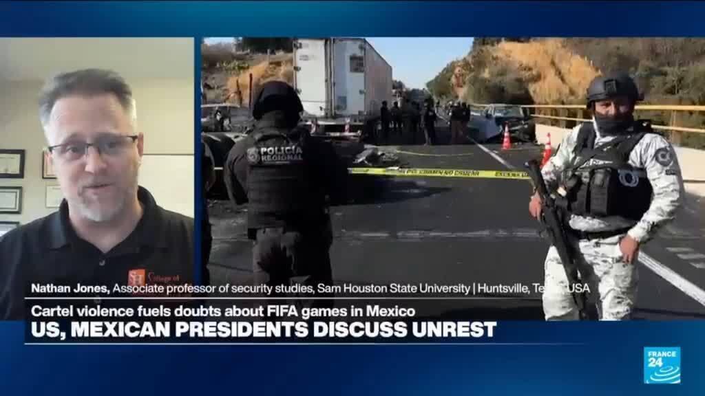 Video thumbnail for Mexico will make 'a strong show of security' ahead of World Cup, expert says