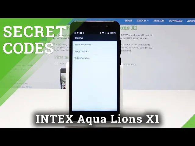 Video thumbnail for Secret Codes INTEX Aqua Lions X1 - Hidden Mode / Advanced Features