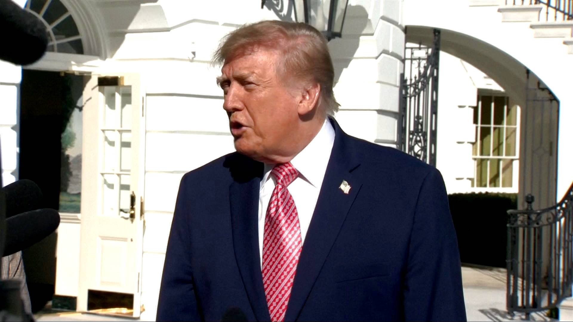 Video thumbnail for Trump speaks to reporters on Ukraine, Russia, Iran, France and US midterms