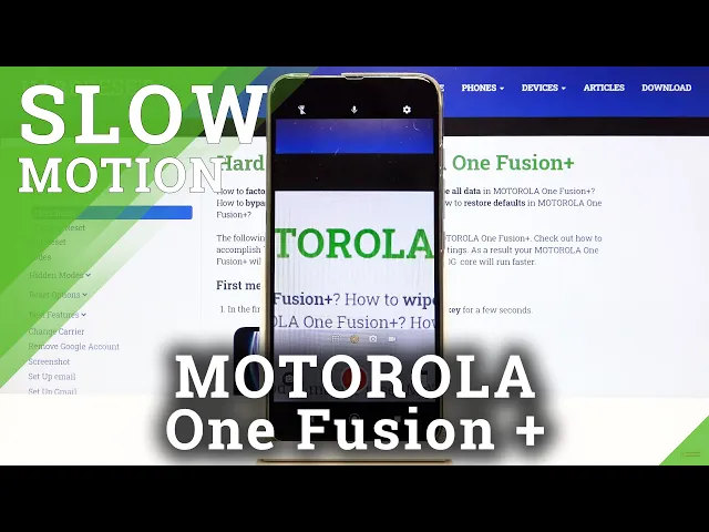 Video thumbnail for How to Record in Slow Motion in MOTOROLA One Fusion+ – Record Slower Videos
