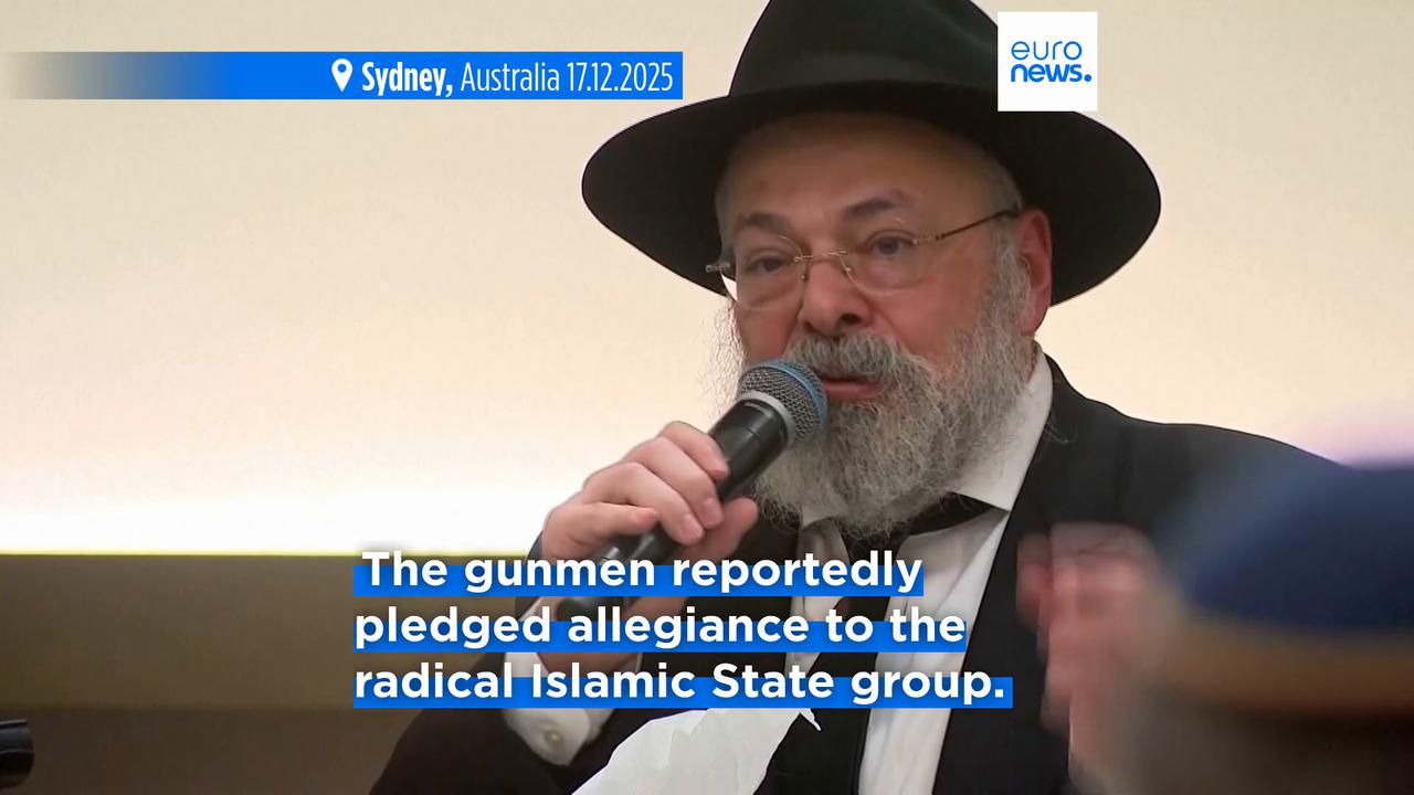 Video thumbnail for Suspected gunman in Sydney's Bondi Beach massacre charged with 59 offences, police say