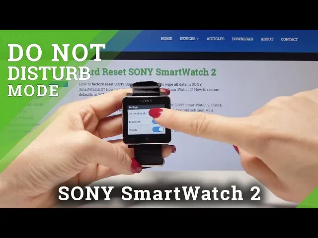 Video thumbnail for How to Disable Sound on Sony SmartWatch 2 - Do Not Disturb Mode