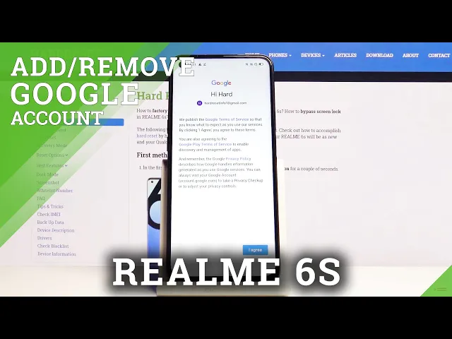 Video thumbnail for How to Add / Remove Google Account in REALME 6s – Sign In to Google
