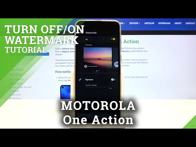 Video thumbnail for How to Find Watermark Settings in Motorola One Action - Camera Watermark Feature