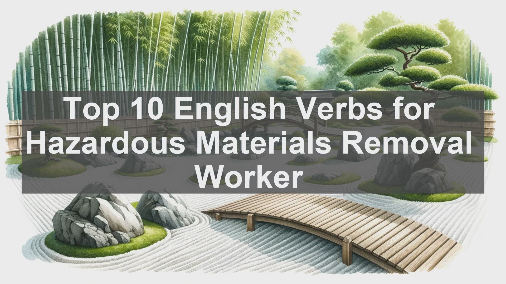 'Video thumbnail for Top 10 English Verbs for Hazardous Materials Removal Worker'