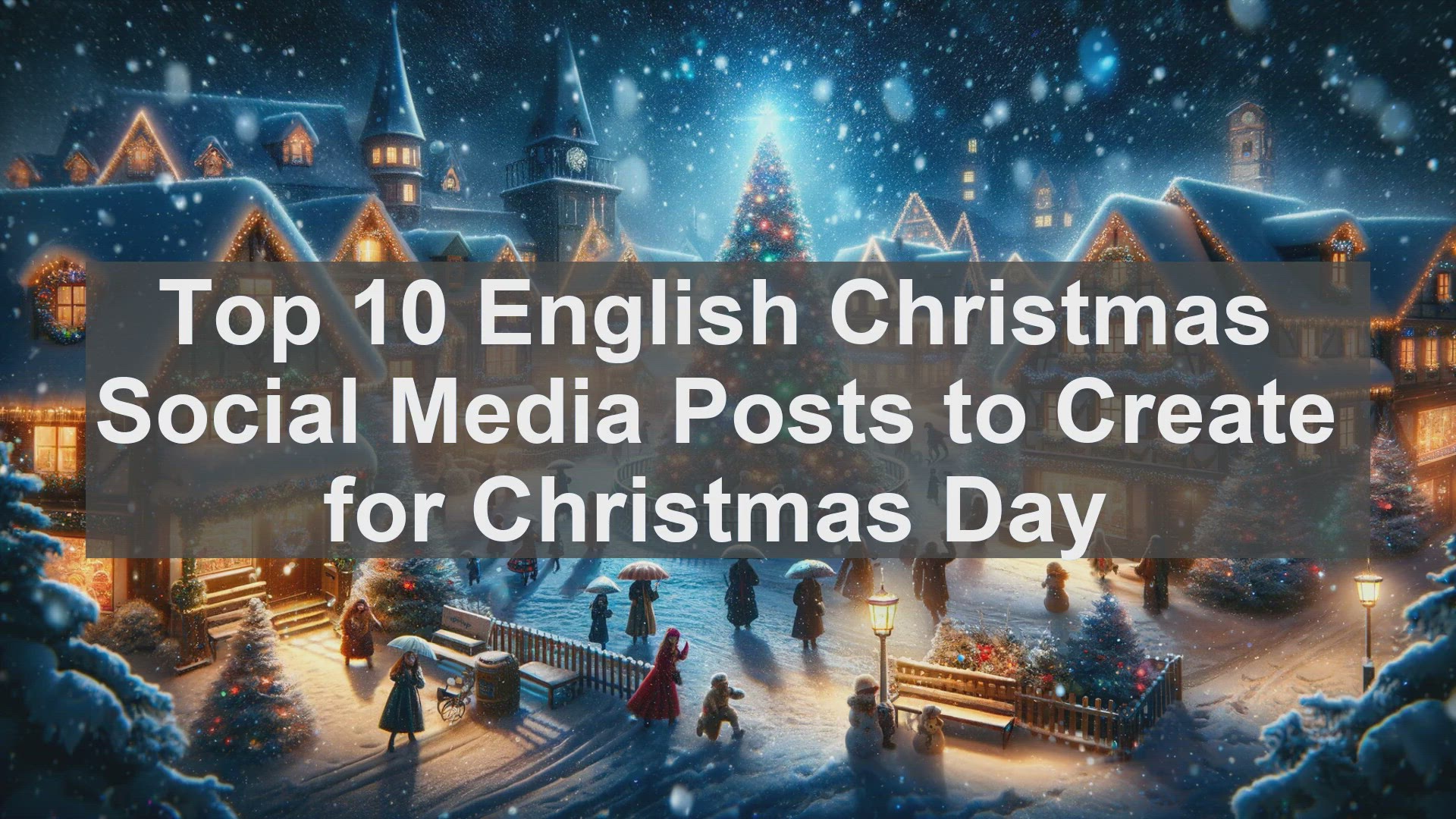 'Video thumbnail for Top 10 English Christmas Social Media Posts to Create for Christmas Day'