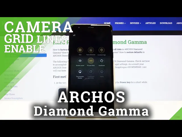 Video thumbnail for How to Activate Gridlines Feature in Archos Diamond Gamma – Activate Camera Gridlines
