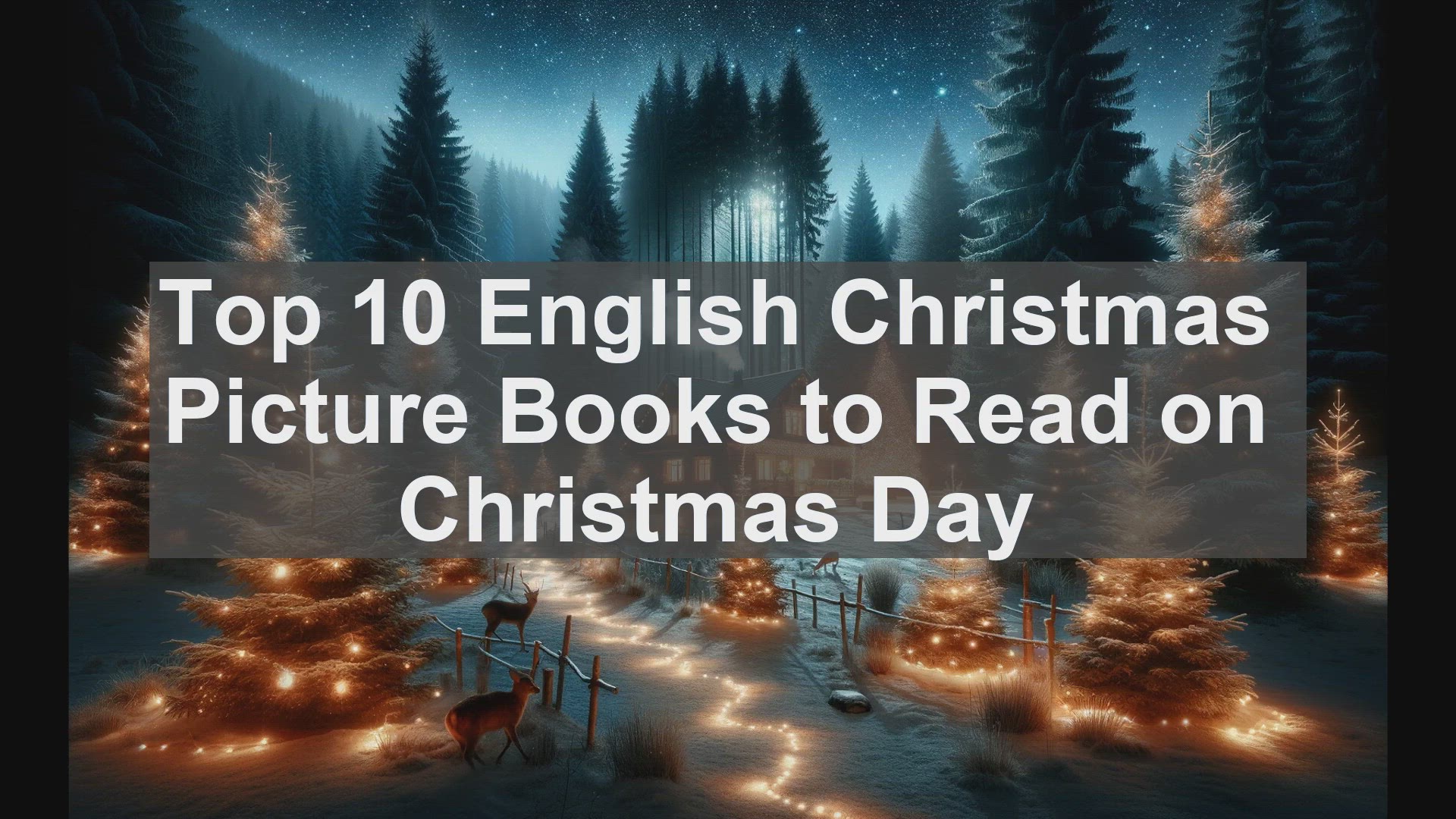 'Video thumbnail for Top 10 English Christmas Picture Books to Read on Christmas Day'