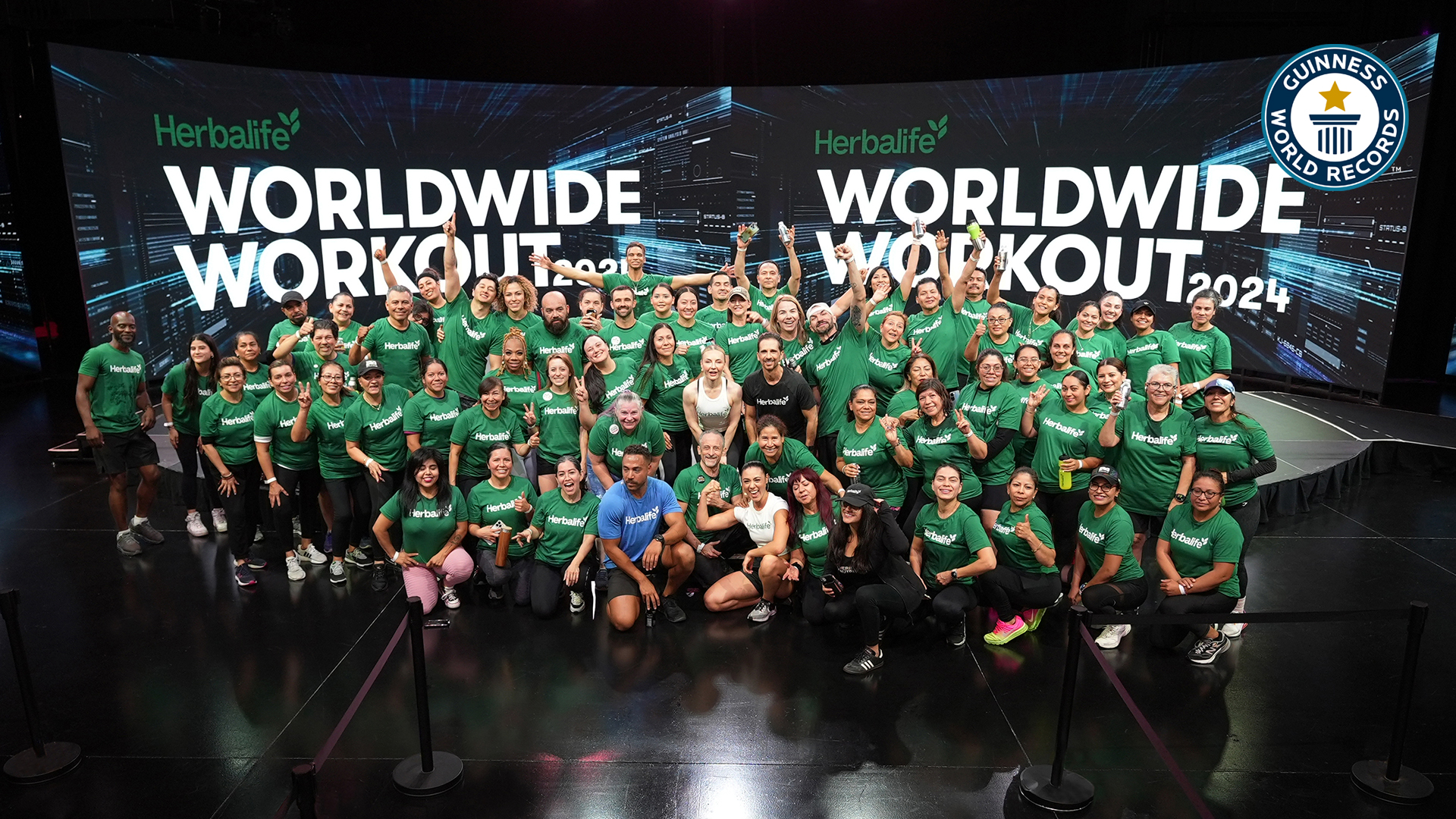 'Video thumbnail for Herbalife set record for the largest HIIT session'