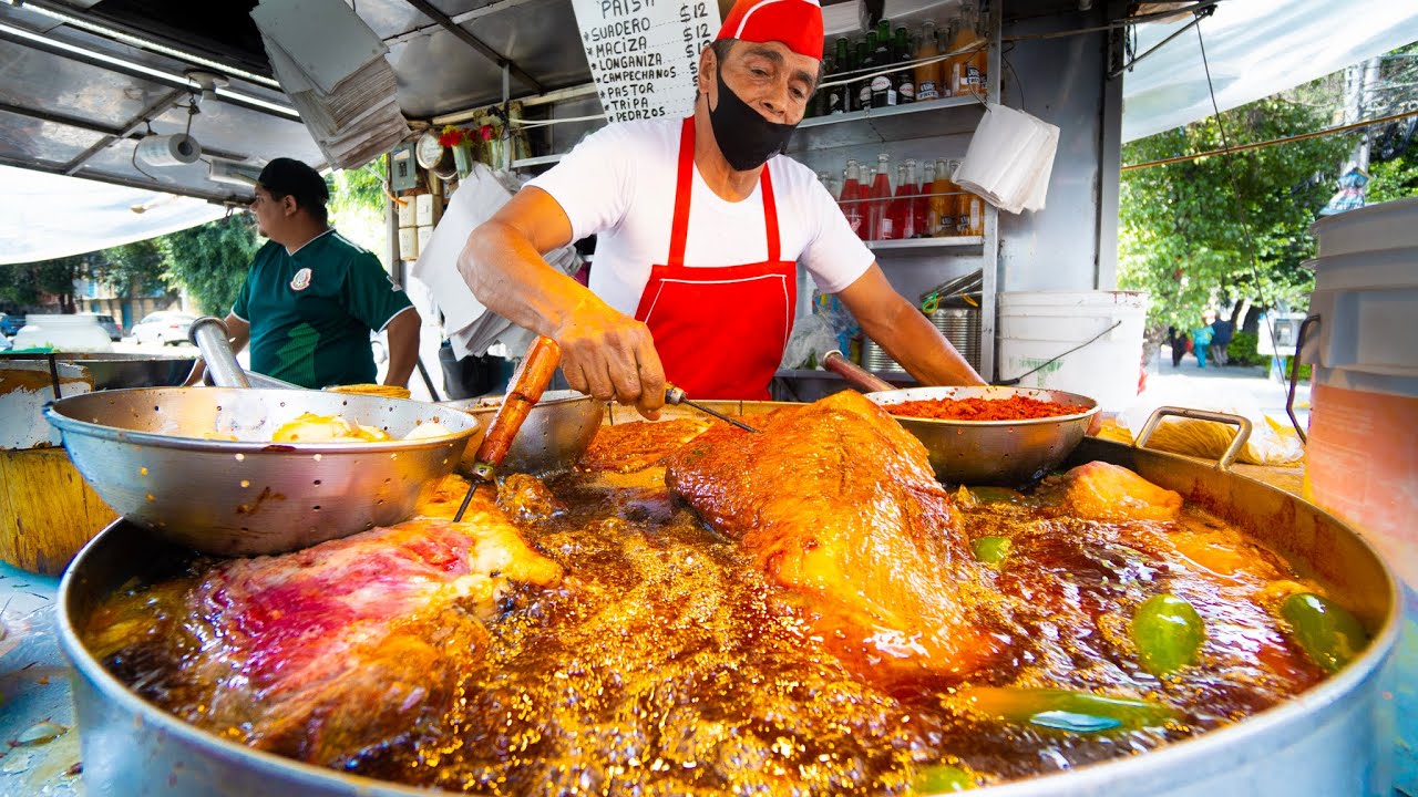 Video thumbnail for Mexico City's MOST WANTED Street Food DANGEROUS TACO HOT POT! Mexican Street Food Tour in CDMX!