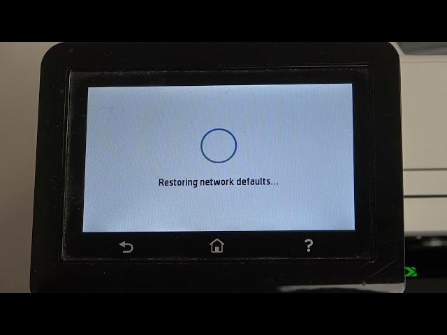 Video thumbnail for Resolve network issues on Hp Color LaserJet Pro / Reset network settings on Hp Color LaserJet Pro