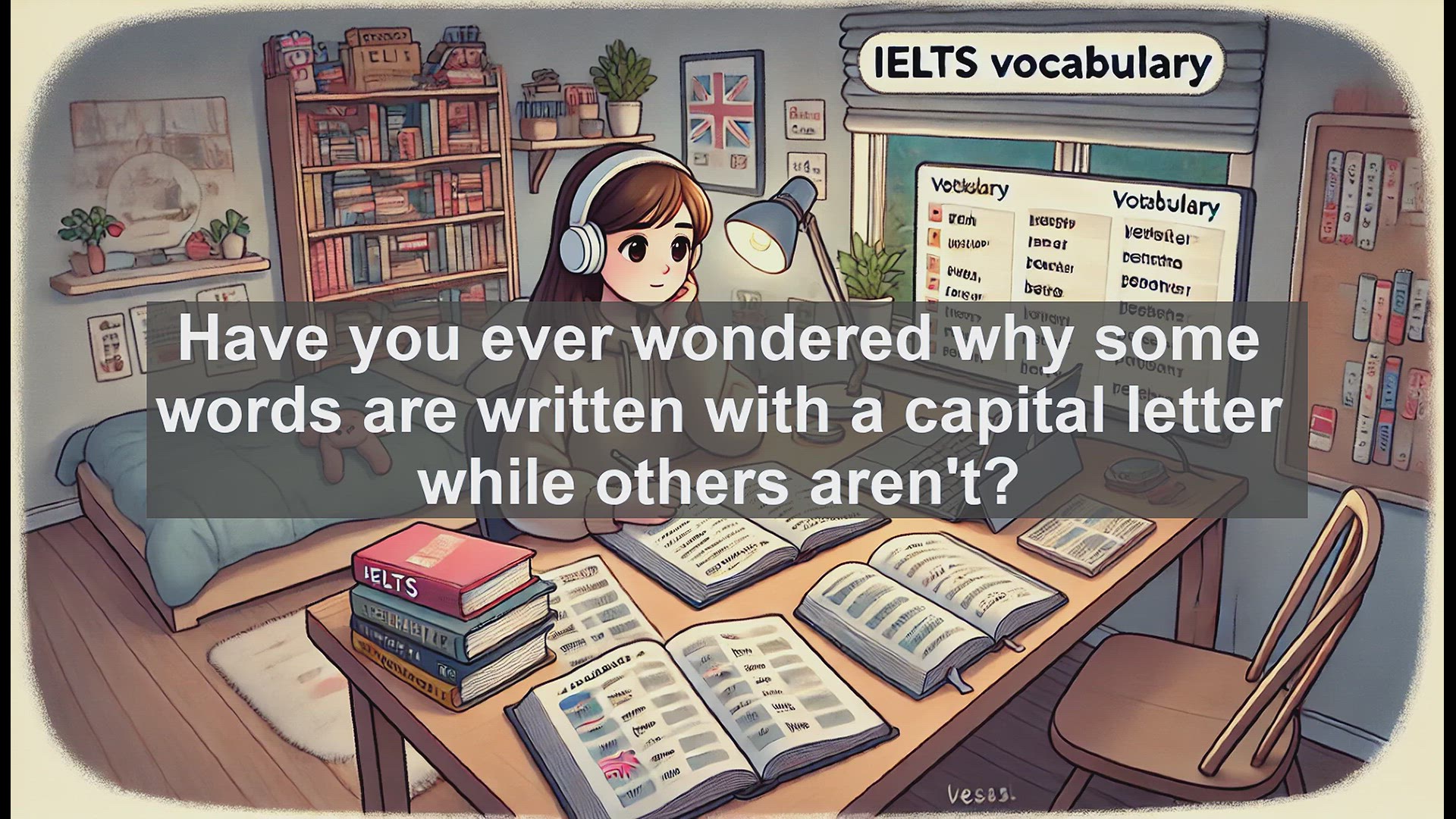 'Video thumbnail for 2500 Must Know IELTS 6.5 Vocabulary - Understanding 'Capitalize': Boost Your IELTS Writing Skills'