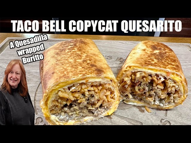 Video thumbnail for TACO BELL COPYCAT QUESARITO [ A Quesadilla wrapped Burrito