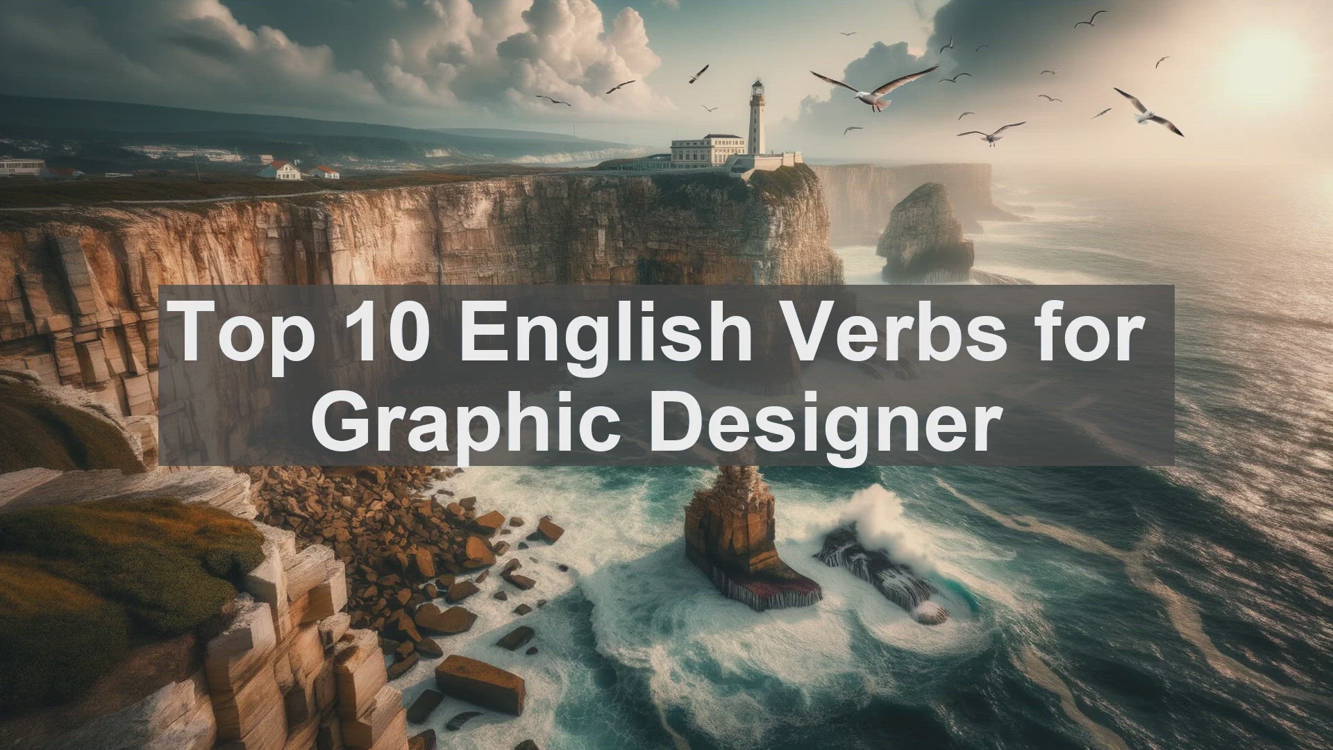 'Video thumbnail for Top 10 English Verbs for Graphic Designer'