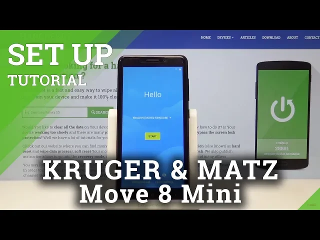 Video thumbnail for How to Activate Kruger & Matz Move 8 Mini - Initialization Setup Process