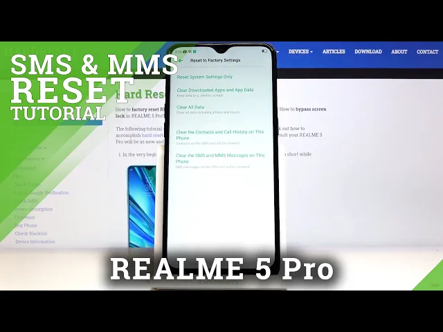 Video thumbnail for How to Clear SMS & MMS History in REALME 5 Pro – Erase Messages