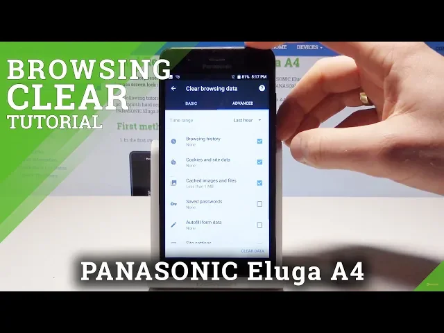 Video thumbnail for How to Clear Browser Data in PANASONIC Eluga A4 - Delete Browser History