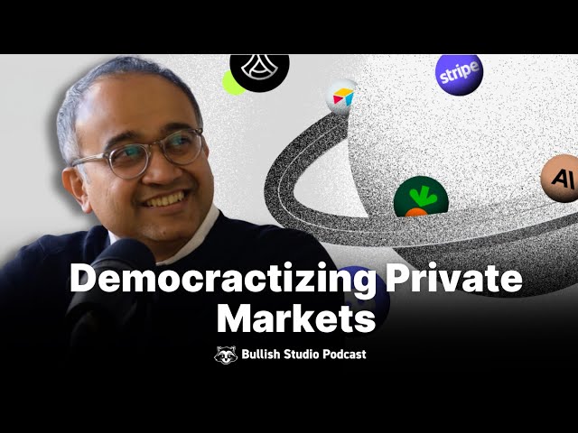 Video thumbnail for Building the Robinhood For Private Markets with Sandhill's Ali Moiz | Bullish Studio Podcast
