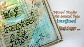 Video thumbnail for Mixed Media Art Journal Page: Imagined