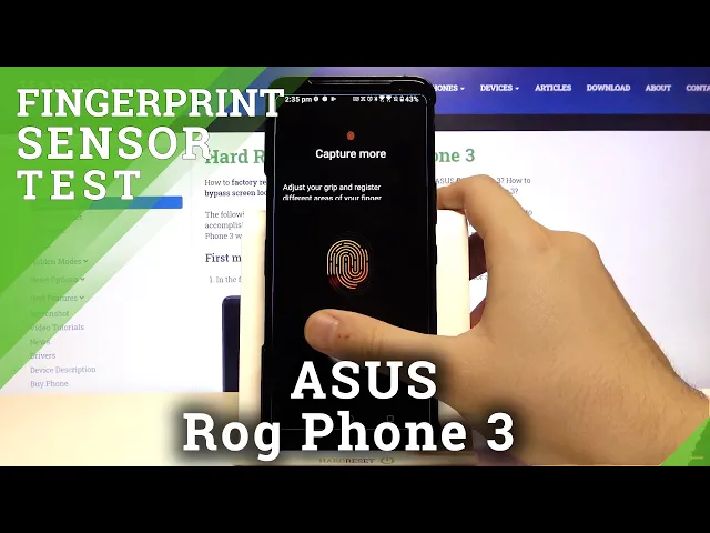 Video thumbnail for ASUS Rog Phone 3 - Fingerprint Sensor Test