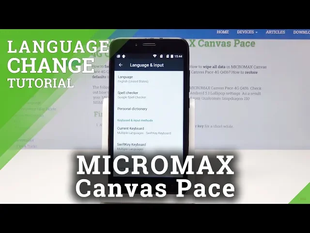 Video thumbnail for How to Change Language in MICROMAX Canvas Pace - Update Default Language