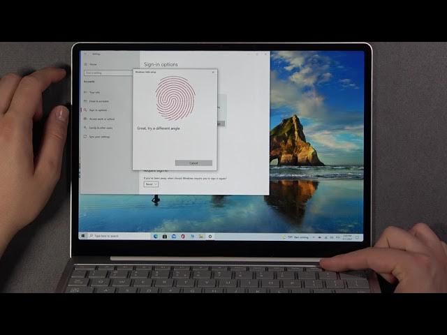 Video thumbnail for How to Add Fingerprint on MICROSOFT Surface Go - Set Up Windows Hello Fingerprint / Protect Surface