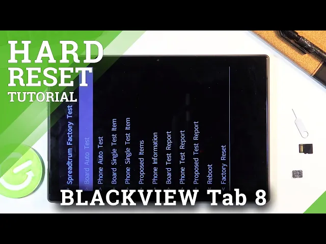 Video thumbnail for How to Hard Reset BLACKVIEW Tab 8 using Factory Mode – Restore Defaults / Erase Storage