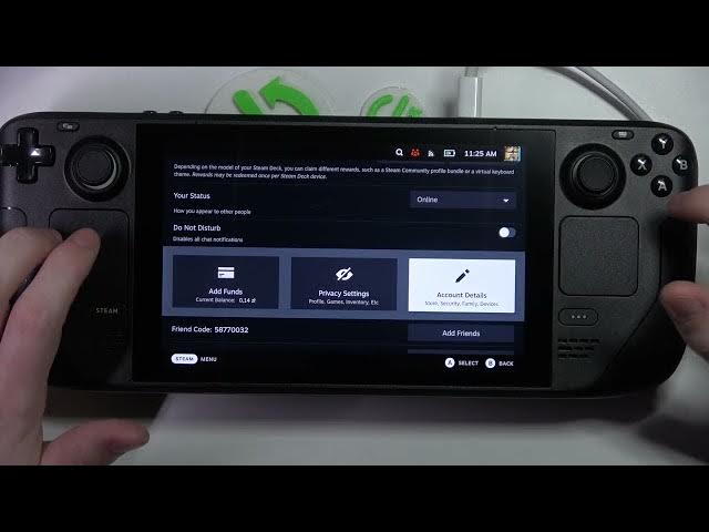 Video thumbnail for Steam Deck - How To Enter Account Details Settings