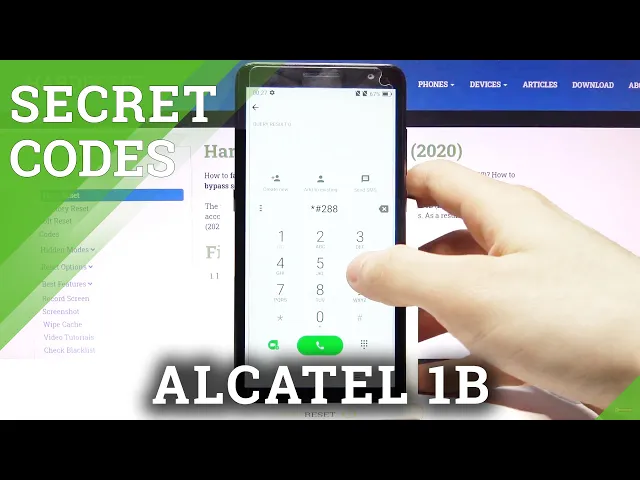 Video thumbnail for Secret Codes ALCATEL 1B – Open Hidden Options / Test Mode