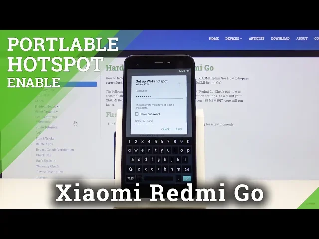 Video thumbnail for How to Enable Portable Hotspot in XIAOMI Redmi Go - Share Wi-Fi