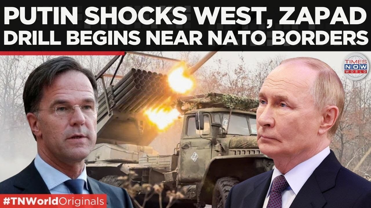 Video thumbnail for Russia-Belarus Launch Massive Zapad 2025 Drills; NATO Tensions Reach Alarming Heights | WATCH