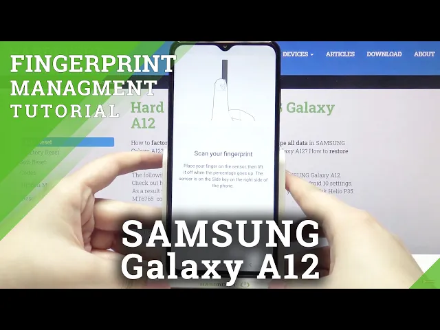 Video thumbnail for How to Set Fingerprint in SAMSUNG Galaxy A12 – Add Screen Lock