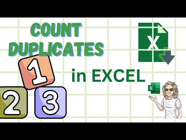 Video thumbnail for How To Count Duplicates In A List. Excel Tip.
