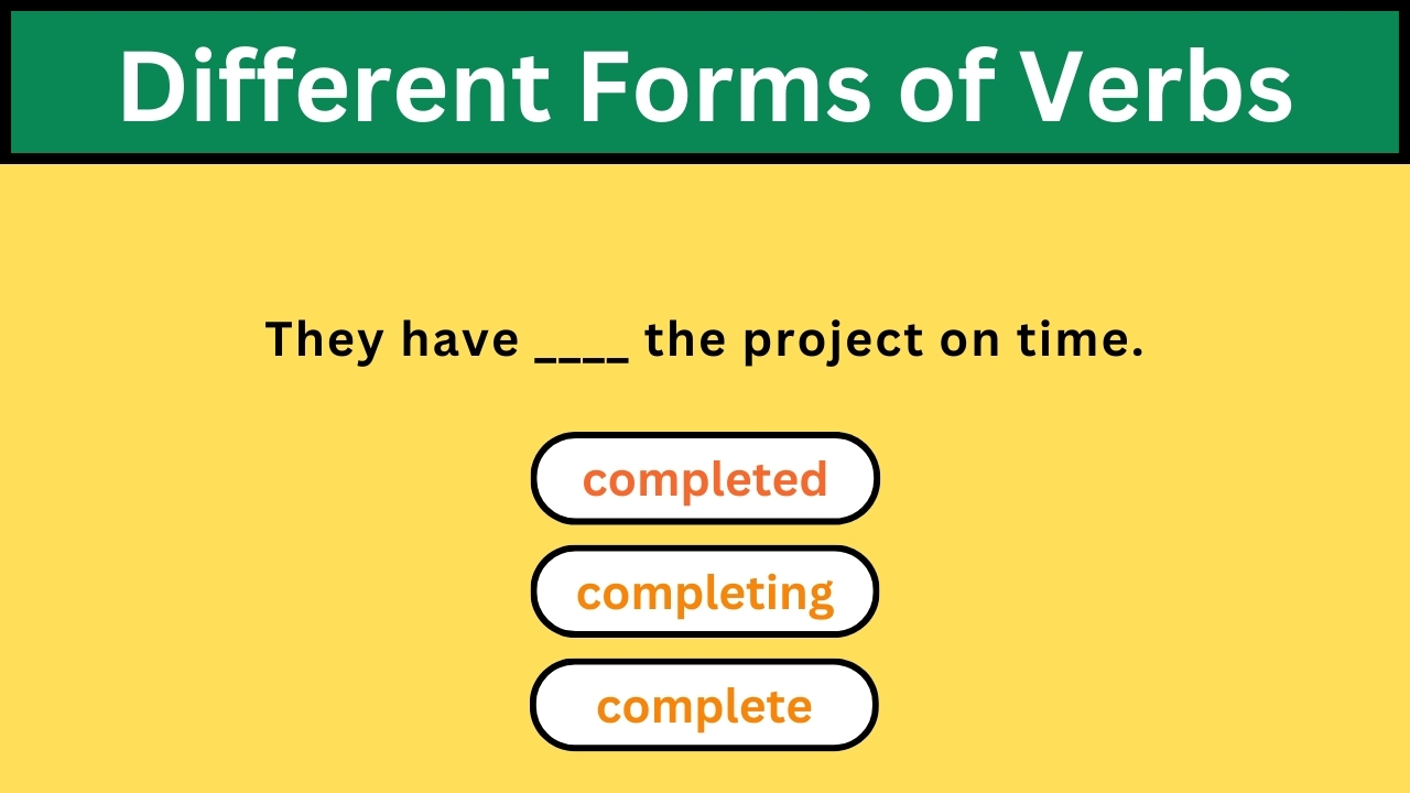 'Video thumbnail for English Grammar Practice || Different Forms of Verbs Part 6 || English Grammar Test'