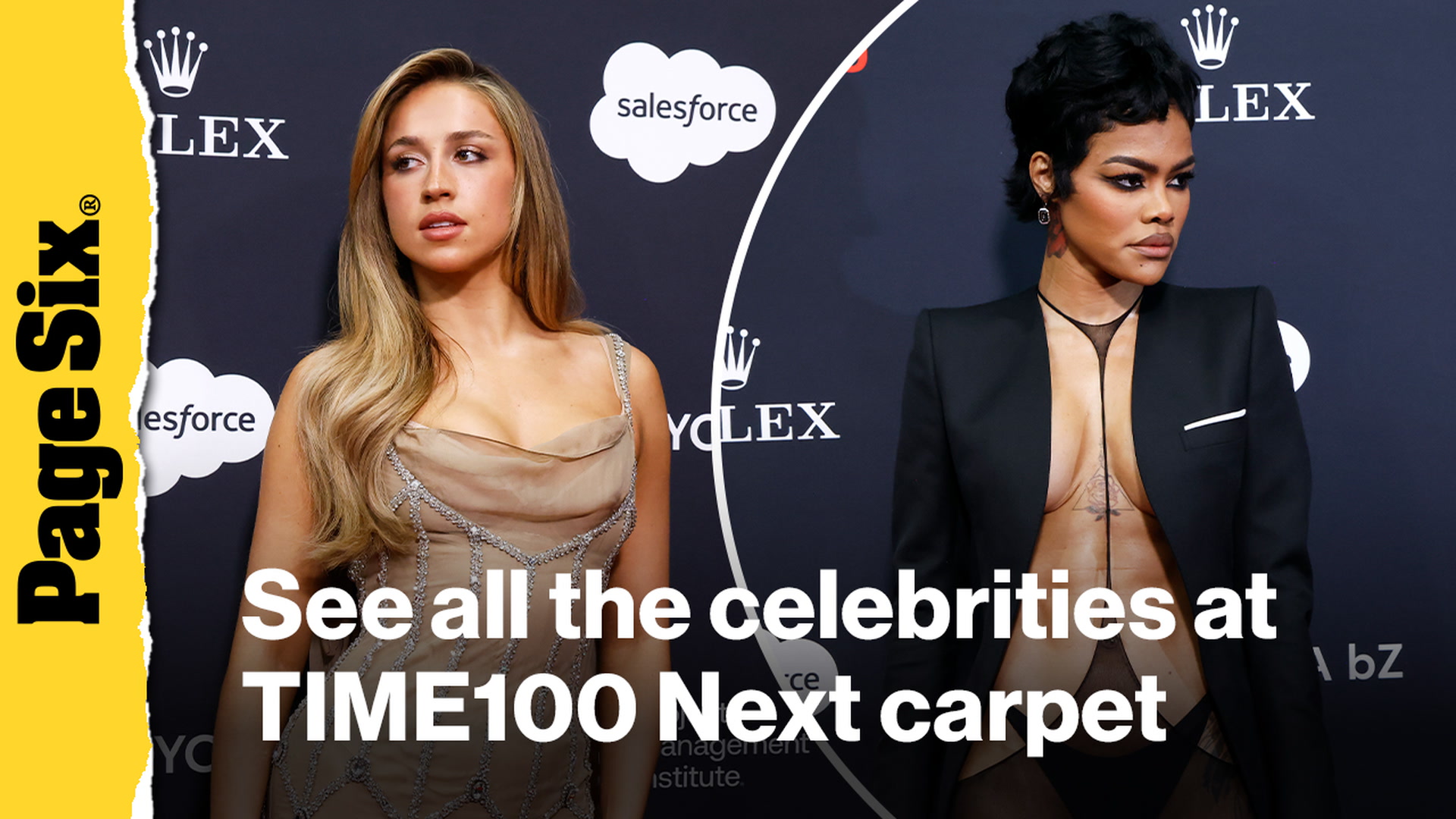 'Video thumbnail for See all the celebrities at TIME100 Next carpet in NYC'