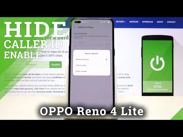 Video thumbnail for How to Hide / Show Caller ID in OPPO Reno 4 Lite – Manage Caller ID Settings
