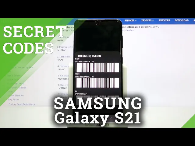 Video thumbnail for Secret Codes for SAMSUNG Galaxy S21 – Testing Menu / Calendar Storage / IMEI Status